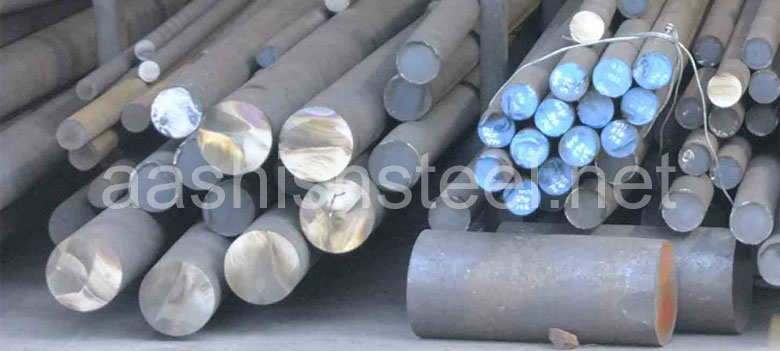 Original Photograph Of ASTM A182 F9 Alloy Steel Round Bars At Our Warehouse Mumbai, India