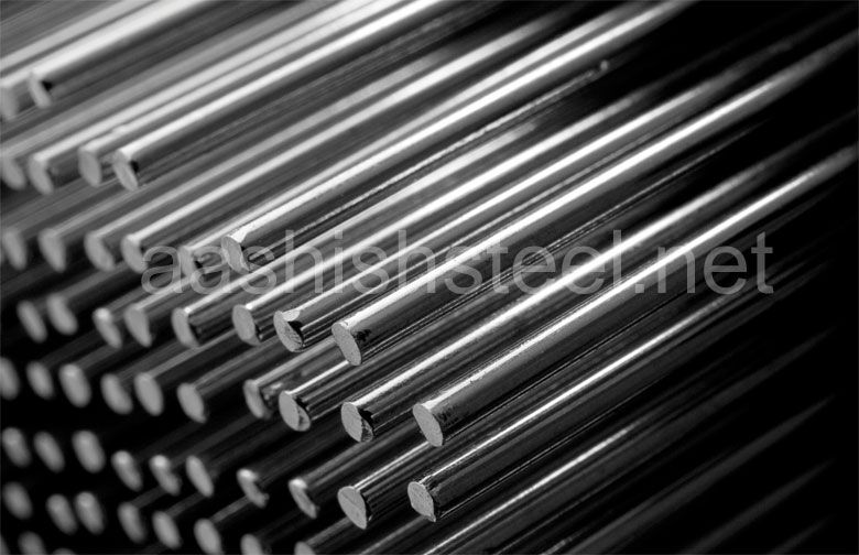 Original Photograph Of Stainless Steel 304H Round Bars At Our Warehouse Mumbai, India