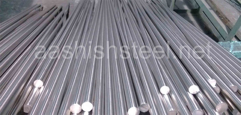 Original Photograph Of Stainless Steel 310S Round Bars At Our Warehouse Mumbai, India