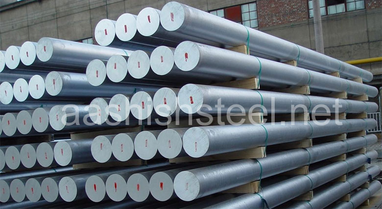 Original Photograph Of Stainless Steel 316H Round Bars At Our Warehouse Mumbai, India