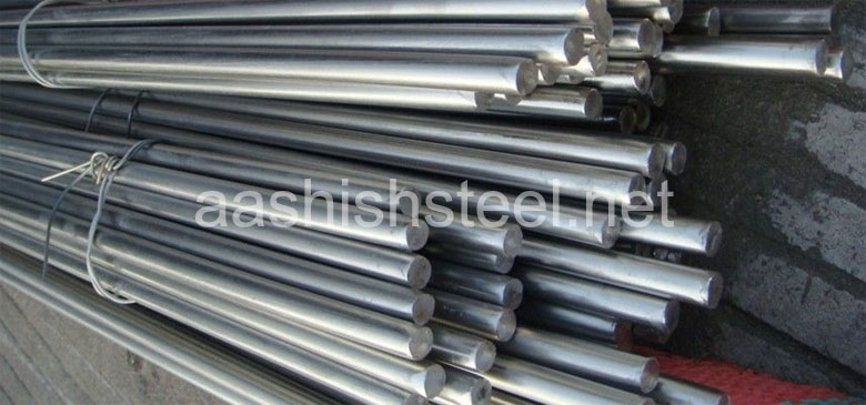 Original Photograph Of Stainless Steel 410 Round Bars At Our Warehouse Mumbai, India