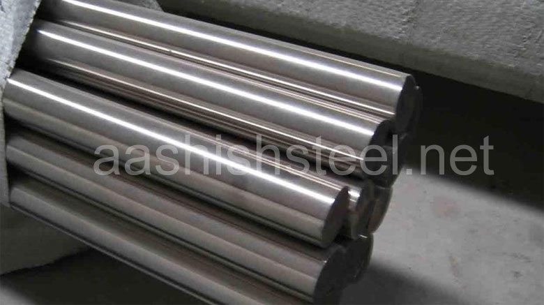 Original Photograph Of Stainless Steel 446 Round Bars At Our Warehouse Mumbai, India