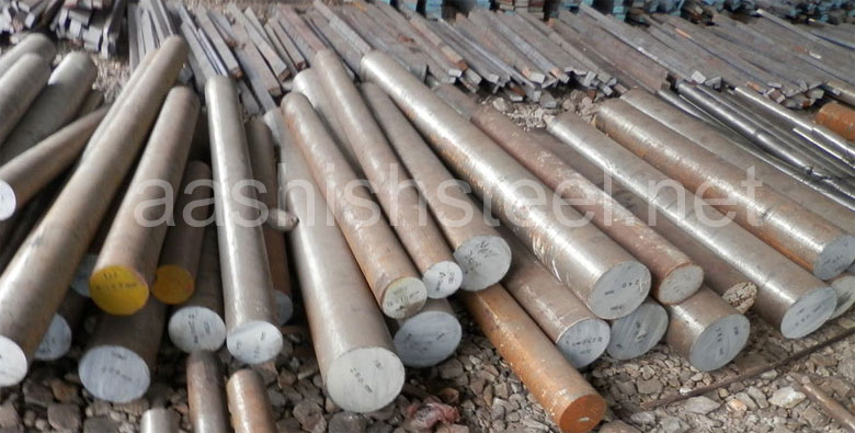 Original Photograph Of Incoloy 800HT Round Bars At Our Warehouse Mumbai, India