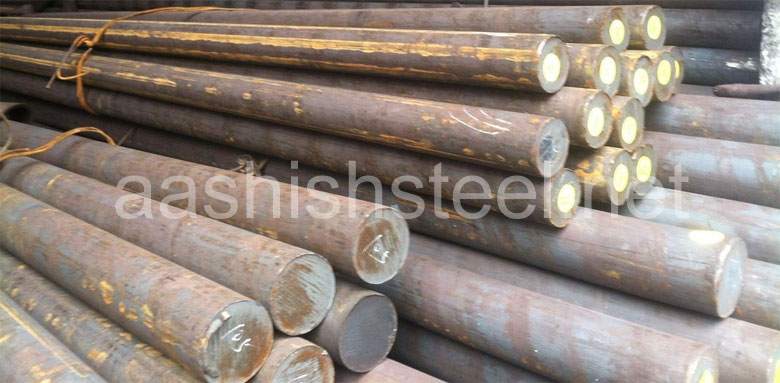 Original Photograph Of A479 UNS S31803 Duplex Stainless Steel Round Bars At Our Warehouse Mumbai, India