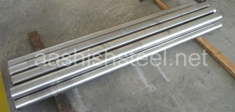 Original Photograph Of Hastelloy Round Bars At Our Warehouse Mumbai, India