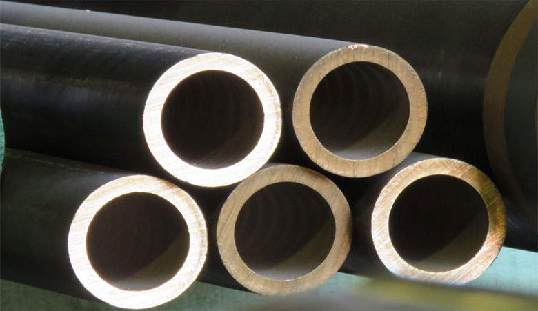 Original Photograph Of Lead Tin Bronze Hollow Bars At Our Warehouse Mumbai, India