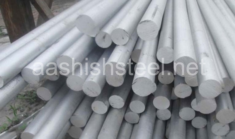 Original Photograph Of Stainless Steel 17-4 PH Round Bars At Our Warehouse Mumbai, India