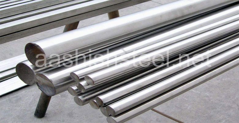 Original Photograph Of Stainless Steel Round Bars At Our Warehouse Mumbai, India